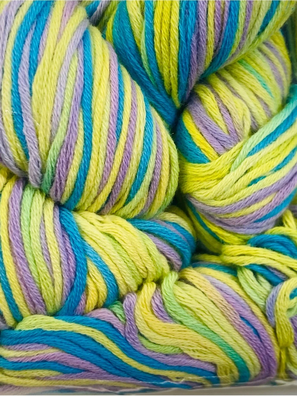10 NEW (~500g total, ~50g ea.) 100% Cotton Variegated Hanks in Ultraviolet